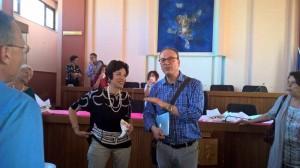 Francesca Sferruggia con il segretario Alessi